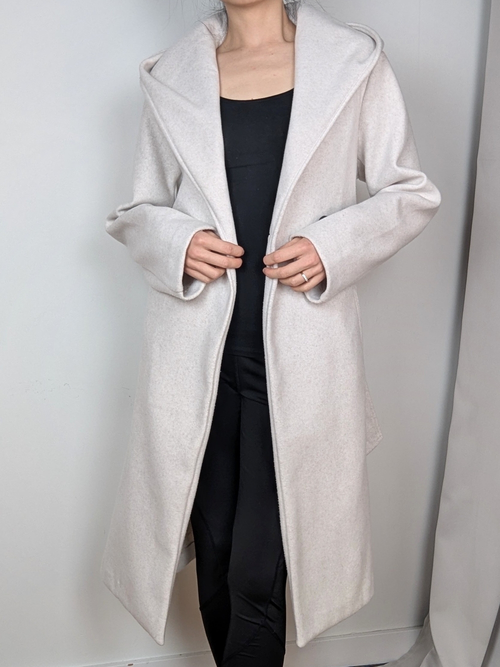 Zara Long Coat With Hood